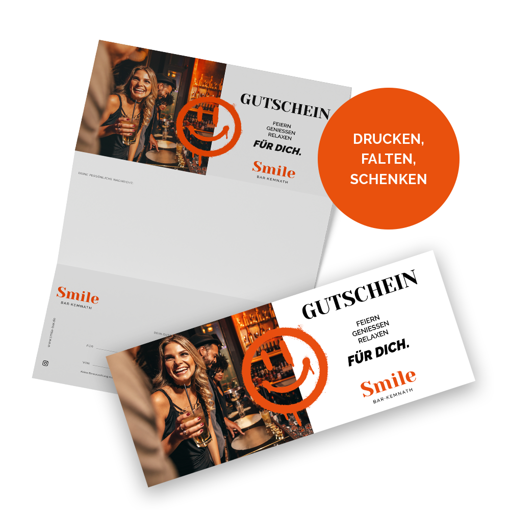 Digitaler Gutschein zum Selbstdrucken